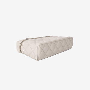 Chanel LP Vanity Case in Light Grey Caviar Leather with Light Gold Hardware (Contact to Enquire)