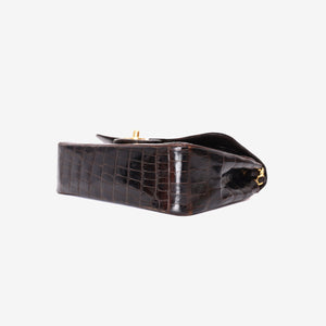 Chanel Timeless Classic Double Flap Small in Black Shiny Alligator Leather with Gold Hardware (Contact to Enquire)