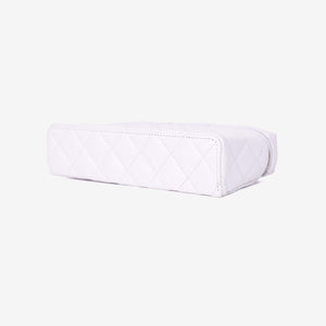 Chanel Lining LP Vanity Case in White Caviar Leather in Gold Hardware (Contact to Enquire)