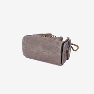 Chanel 25 Matthieu Blazy Small Handbag in Dark Grey Suede with Gold Hardware (Contact to Enquire)