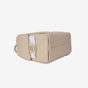 Chanel 25 Small Bag in Beige Calfskin Leather with Gold Hardware (Contact to Enquire)