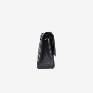 Chanel Jumbo Classic Double Flap Bag in Black Caviar Leather with Silver Hardware (Contact to Enquire)