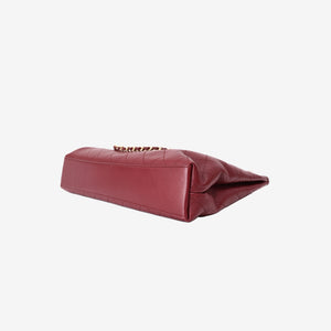 Chanel SS 2026 Large Shopping Bag in Burgundy Lambskin Leather with Gold Hardware (Contact to Enquire)
