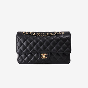 Chanel Medium Classic Flap Bag in Black Caviar Leather with Gold Hardware (Contact to Enquire)