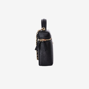 Chanel 26A Matthieu Blazy Vanity Bag in Black Lizard Leather with Gold Hardware (Contact to Enquire)