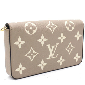 Felicie Pochette Bicolor Monogram Empreinte Leather