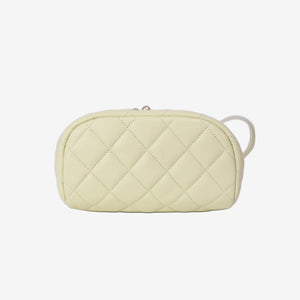 Chanel Urban Spirit Mini Backpack in Light Yellow Caviar Leather with Silver Hardware