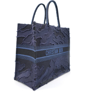 Camouflage Blue Large Book Tote