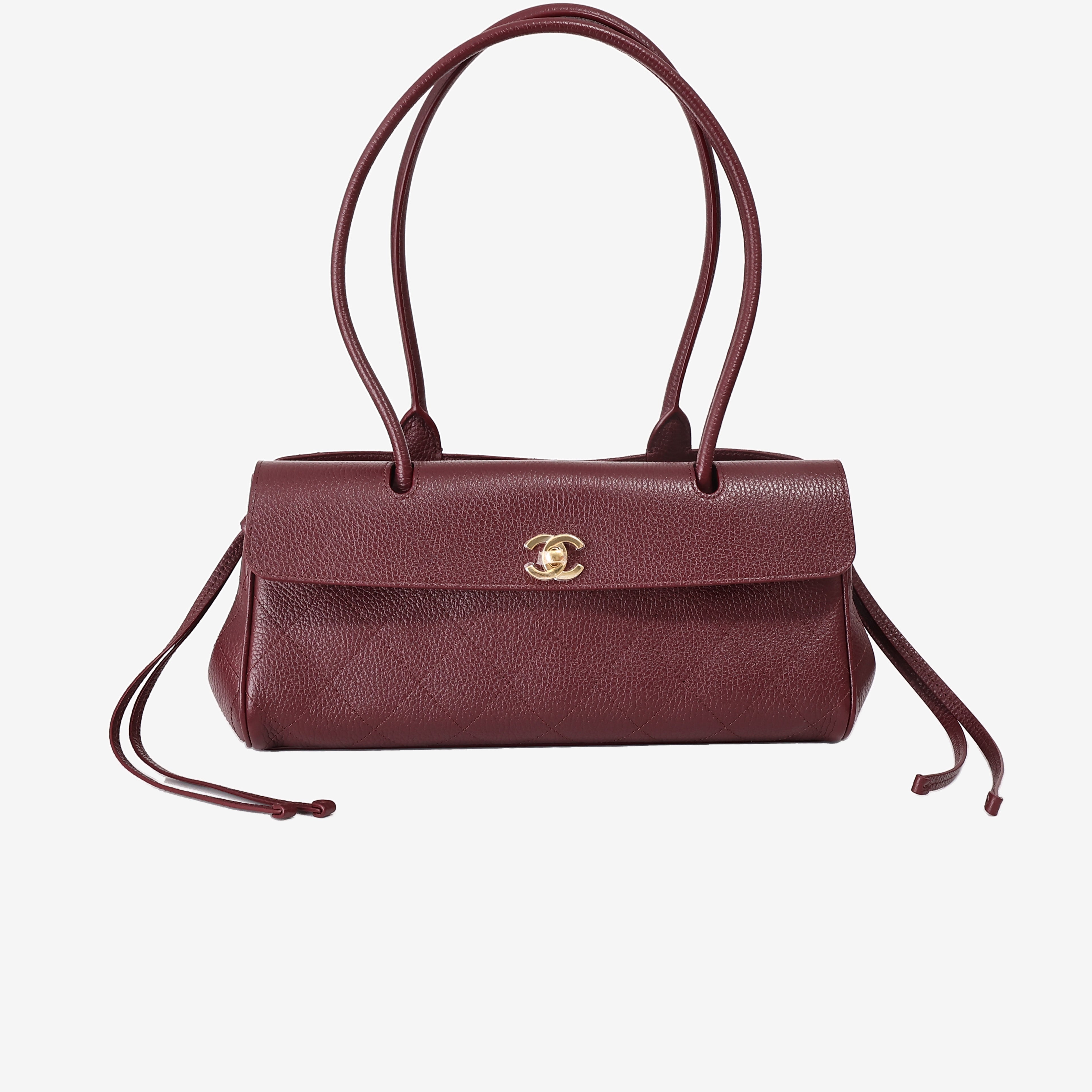Chanel 26S Matthieu Blazy Shopping Bag in Burgundy Calfskin with Gold Hardware (Contact to Enquire)