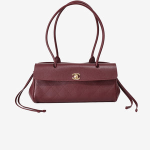 Chanel 26S Matthieu Blazy Shopping Bag in Burgundy Calfskin with Gold Hardware (Contact to Enquire)