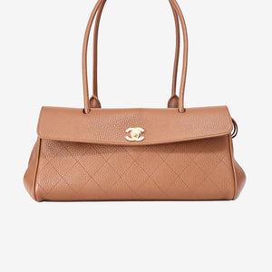 Chanel 26S Matthieu Blazy Shopping Bag in Camel Brown Calfskin Leather with Gold Hardware (Contact to Enquire)