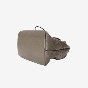 Chanel Duma Drawstring Backpack in Khaki Lambskin Leather (Contact to Enquire)