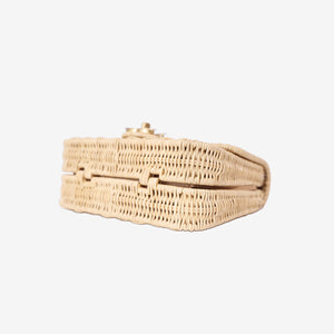 Chanel Mini Flap Bag with Top Handle in Beige Braided Rattan with Gold Hardware (Contact to Enquire)