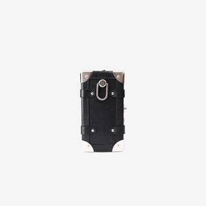 Louis Vuitton Side Trunk MM in Black Calfskin with Sticker-Style Appliqués