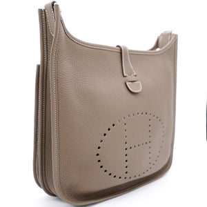 Etoupe Togo Leather Evelyne 29 Bag