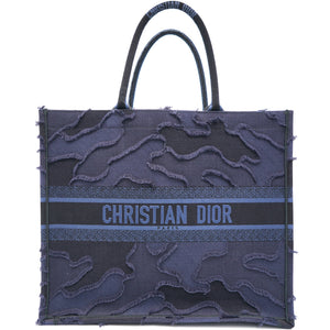 Camouflage Blue Large Book Tote