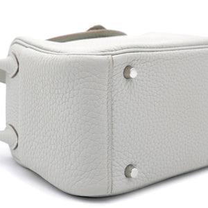 Taurillon Clemence Mini Lindy 20 Gris Pearle