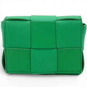 Candy Cassette Intrecciato Mini Leather Crossbody Bag