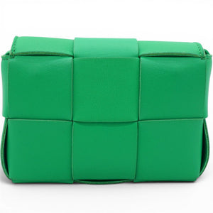 Candy Cassette Intrecciato Mini Leather Crossbody Bag