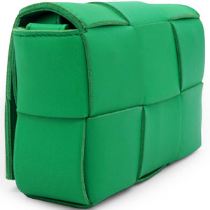 Candy Cassette Intrecciato Mini Leather Crossbody Bag