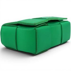 Candy Cassette Intrecciato Mini Leather Crossbody Bag
