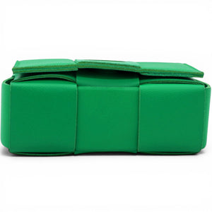 Candy Cassette Intrecciato Mini Leather Crossbody Bag