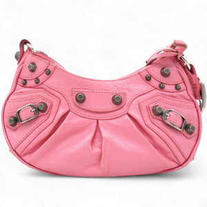 Agneau Arena Le Cagole Shoulder Bag XS Candy Pink