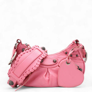 Agneau Arena Le Cagole Shoulder Bag XS Candy Pink