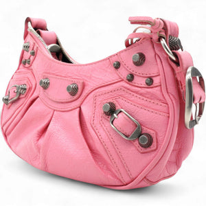 Agneau Arena Le Cagole Shoulder Bag XS Candy Pink