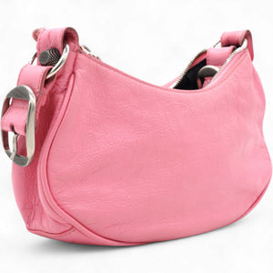 Agneau Arena Le Cagole Shoulder Bag XS Candy Pink