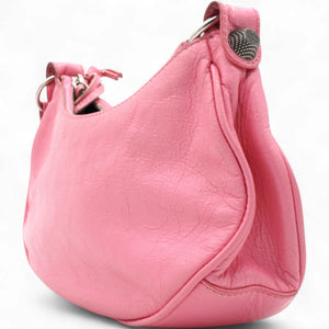 Agneau Arena Le Cagole Shoulder Bag XS Candy Pink