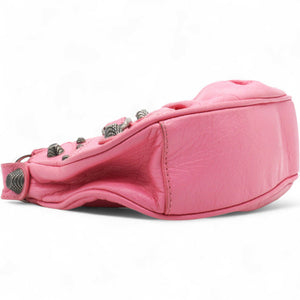Agneau Arena Le Cagole Shoulder Bag XS Candy Pink