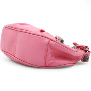Agneau Arena Le Cagole Shoulder Bag XS Candy Pink