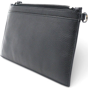 Leather Neo Classic Clutch Bag Black