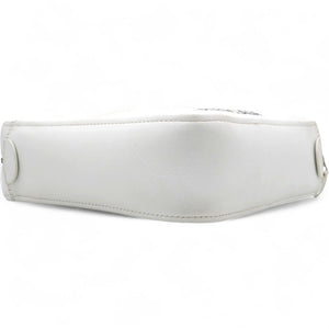 Leather Triangle Duffle White