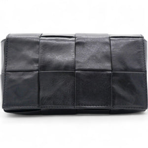 Nappa Maxi Intreccio The Belt Cassette Bag Black