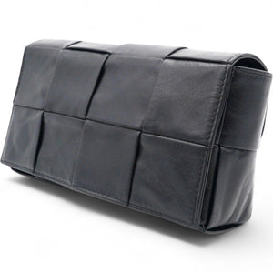Nappa Maxi Intreccio The Belt Cassette Bag Black