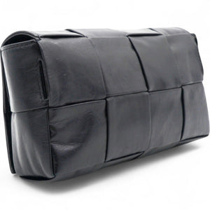 Nappa Maxi Intreccio The Belt Cassette Bag Black