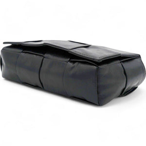 Nappa Maxi Intreccio The Belt Cassette Bag Black
