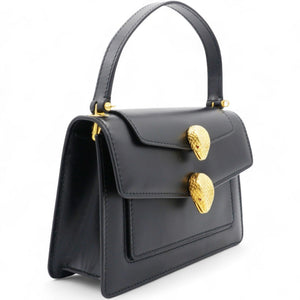 Black Leather X Alexander Wang Serpenti Tote and Shoulder Bag
