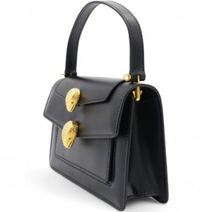 Black Leather X Alexander Wang Serpenti Tote and Shoulder Bag