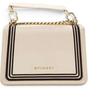 Serpenti Leather Crossbody Bag In Beige