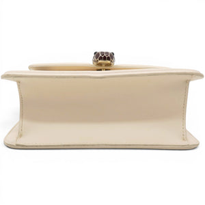 Serpenti Leather Crossbody Bag In Beige