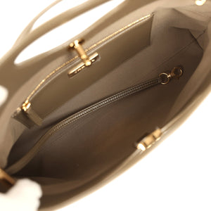 Chanel 31 Shopper Dark Khaki Shiny Lambskin and Pony Hair Gold Hardware
