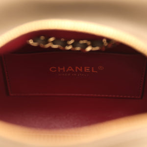 Chanel Small Bowling Bag Dark Khaki Lambskin Gold Hardware