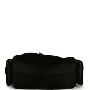 Chanel Mini 25 Hobo Bag Black Pony Hair Gold Hardware