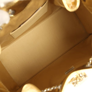 Chanel Small 25 Hobo Bag Gold Metallic Calfskin Silver Hardware