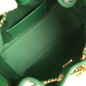 Chanel Mini 25 Hobo Bag Green Caviar Gold Hardware