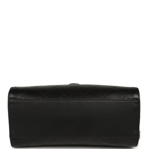 Chanel Barrel Clutch Bag with Chain Black Lambskin Gold Hardware