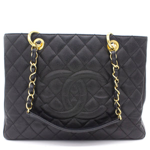 Caviar Grand Shopping Tote GST Black